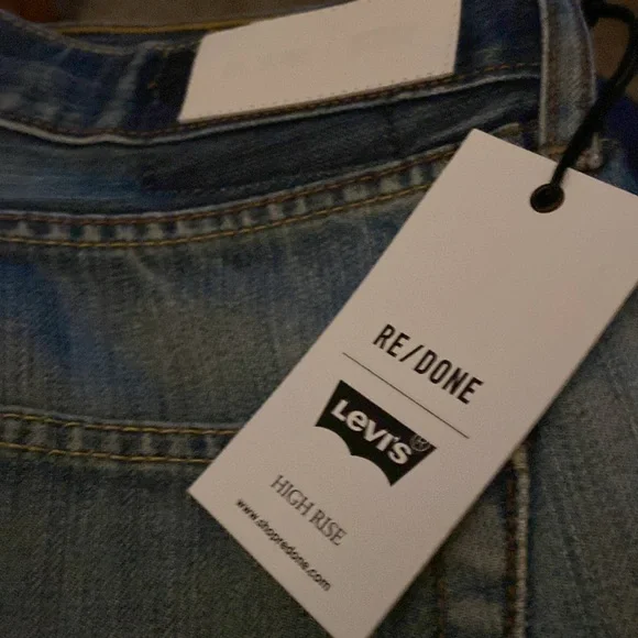NWT RE/DONE LEVIS jeans 32 light wash - Picture 5 of 6